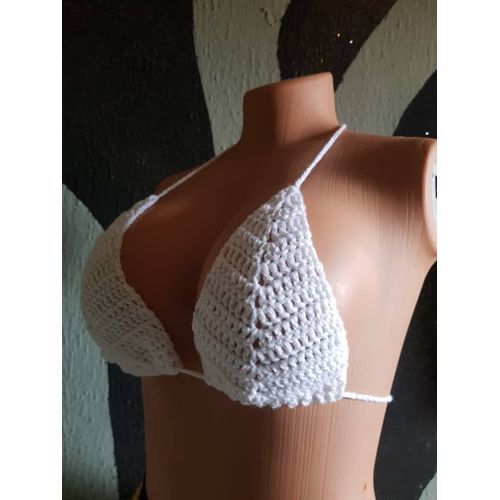 Sexy Crochet Bikini BraTop Game Handmade