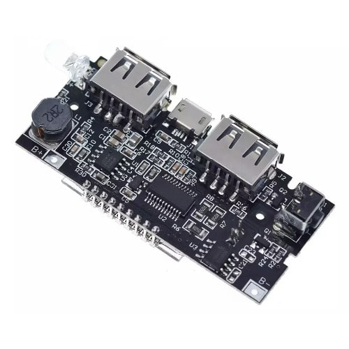 Dual USB 18650 Battery Charger Power Bank Module With LCD Screen