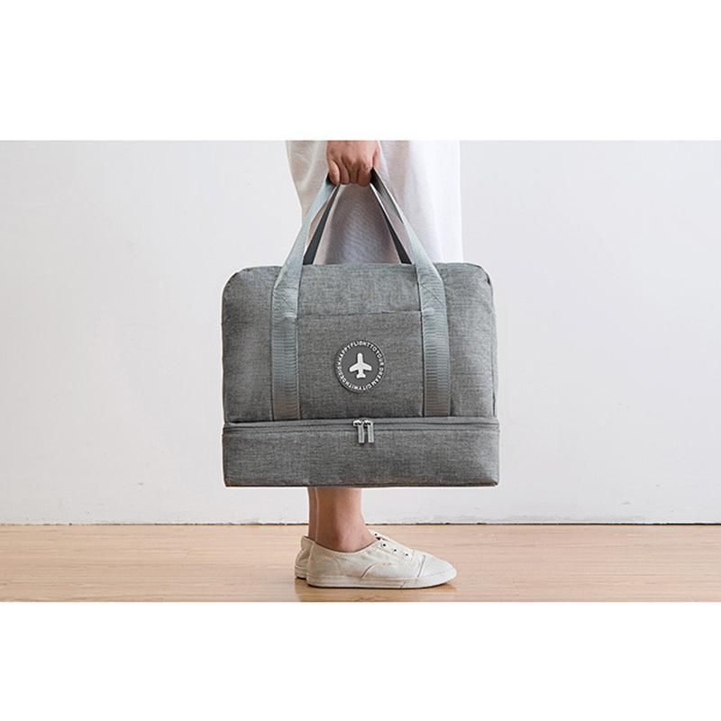 Travel Bag Waterproof Large-Capacity Multifunctional Dry and Wet Separation Storage Handbag Travel Bag Packaging Box