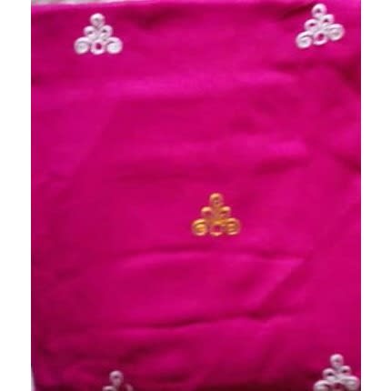 Indian Wear Fabric Plain And Pattern Pink - 5 Yards