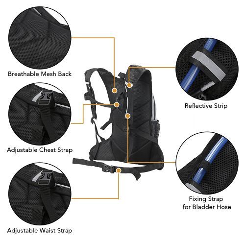8L High Visibility Reflective Cycling Hydration Backpack