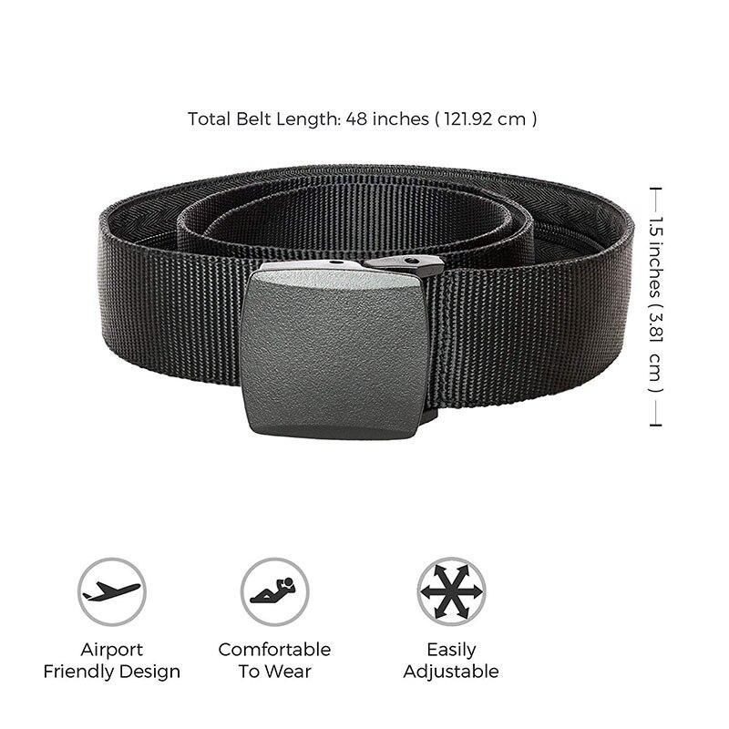 Men Automatic Buckle Nylon Belt Outdoor Hunting Multifunctional Tactical Canvas Belt