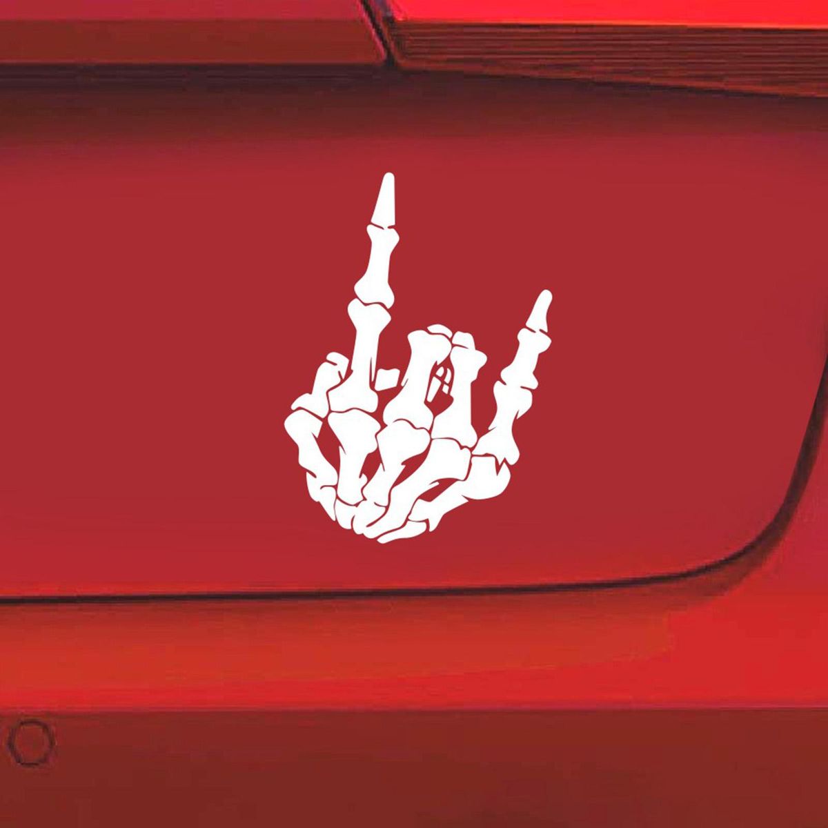 2 PCS Waterproof Skeleton Hand Sticker Vinyl Decal Window Bumper Sticker for Car Hood, Window, Truck, SUV
