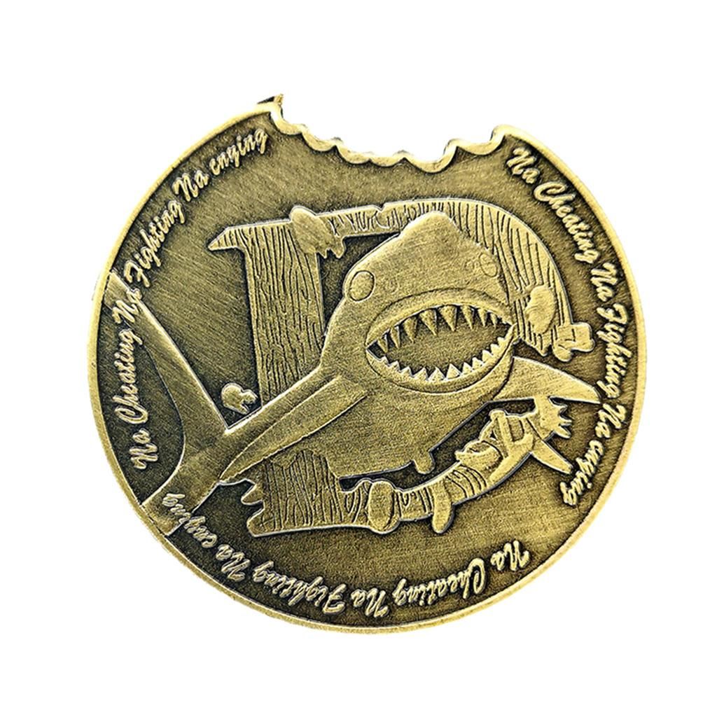 White Shark Shaped Abmormal Shape Coin Collection Antique Coin