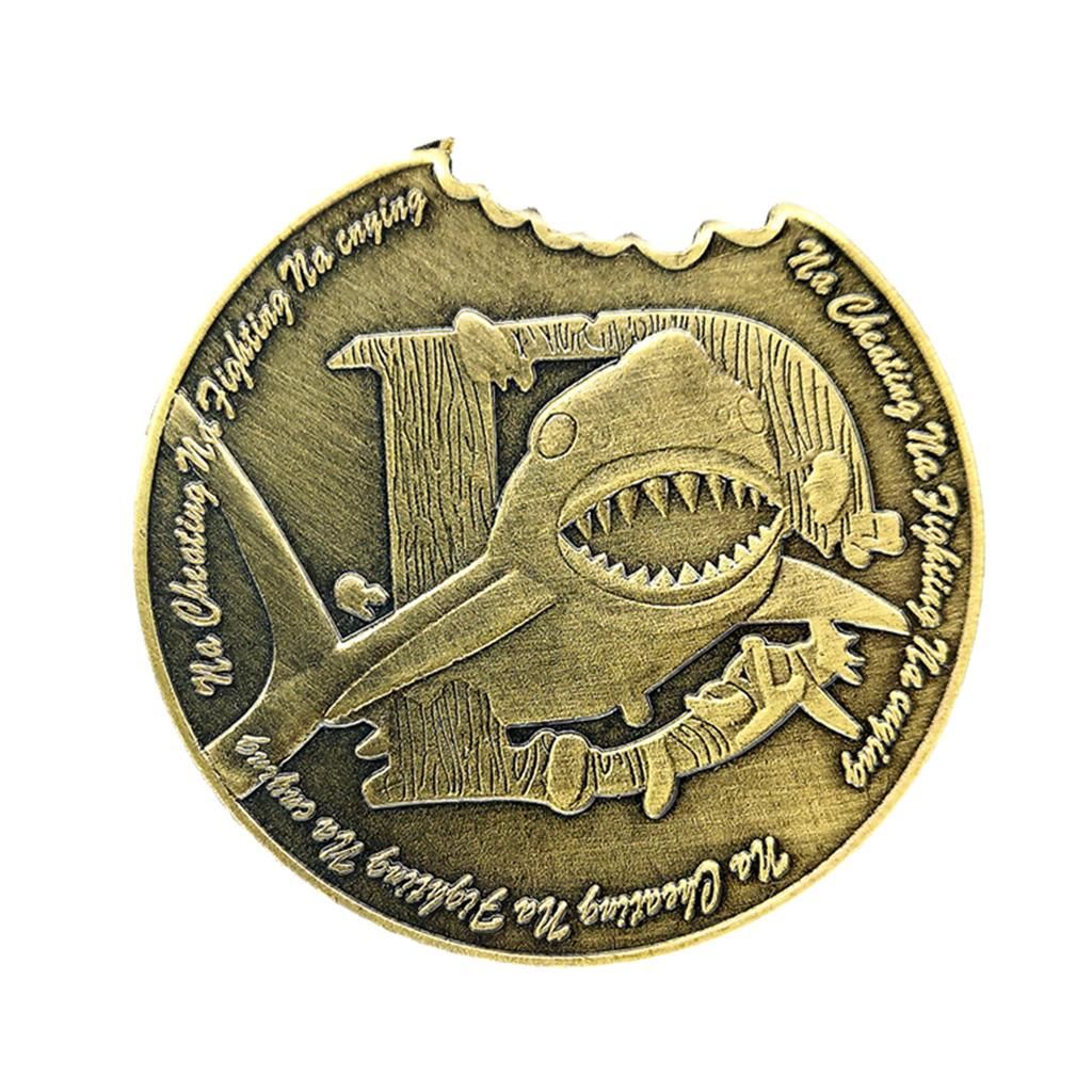 White Shark Shaped Abmormal Shape Coin Collection Antique Coin