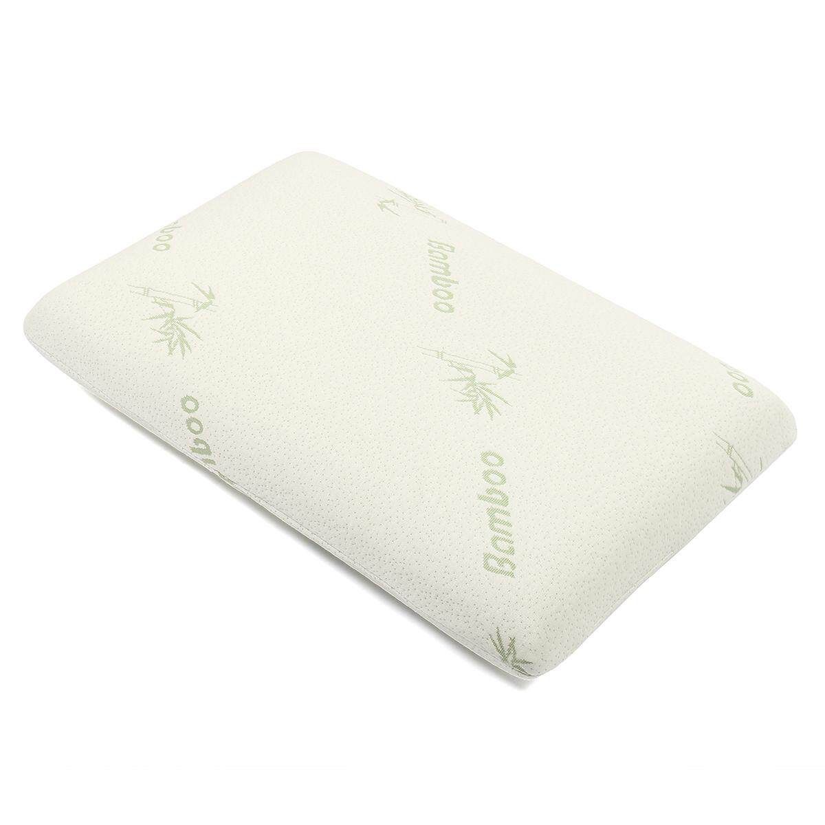 Bamboo Fabric Pillow Memory Foam Filler Relief Antibacterial Anti-Mite