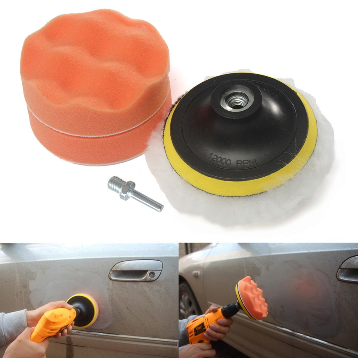 5PCS Large Diameter 4In Sponge Disc Automobile Furniture