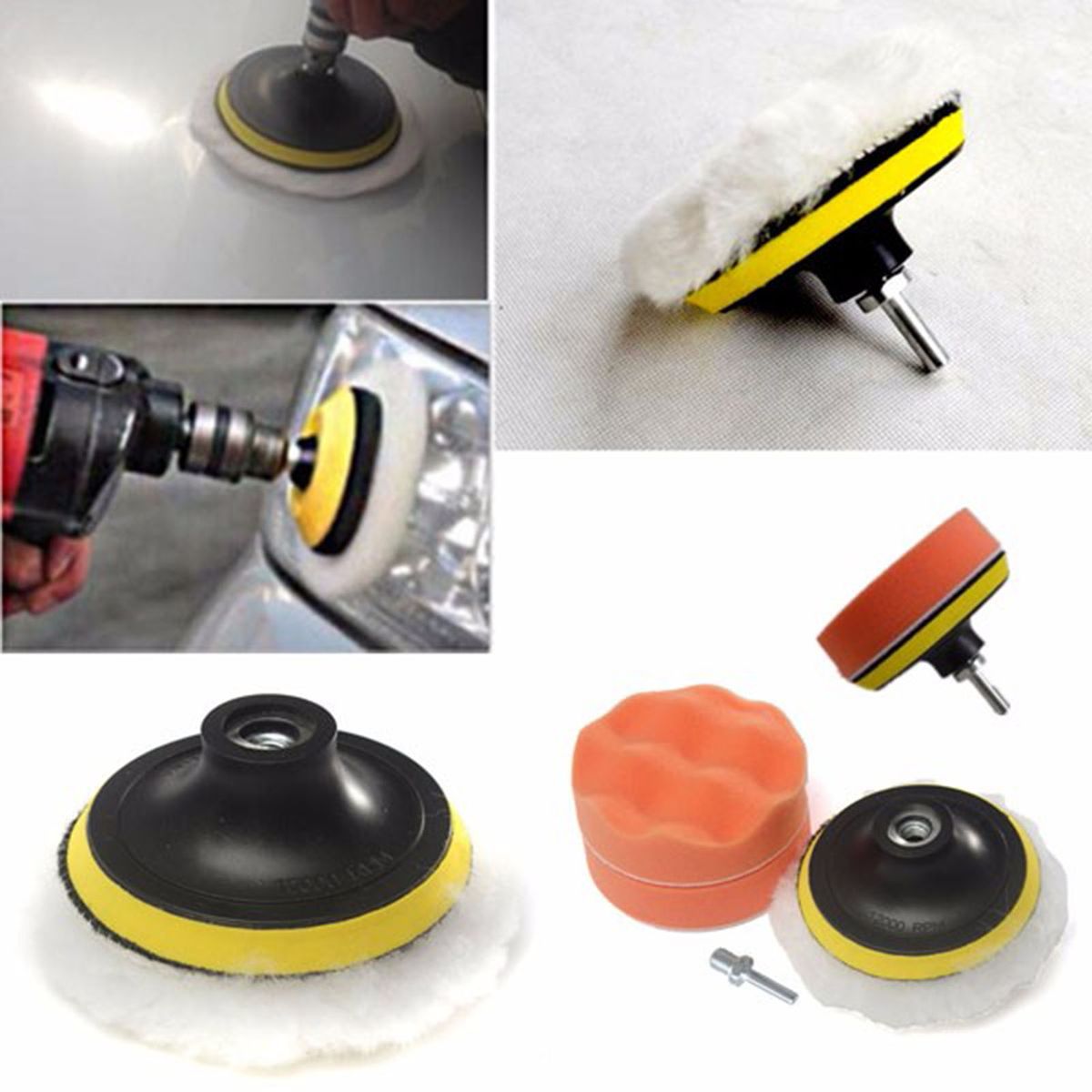 5PCS Large Diameter 4In Sponge Disc Automobile Furniture