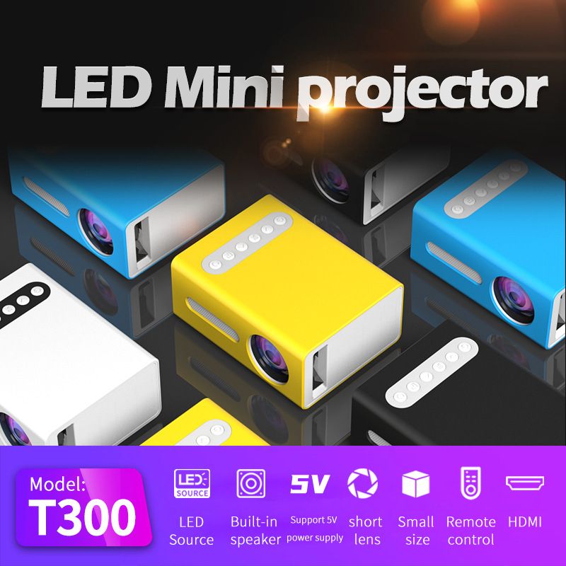 T300 Mini Projector Entertainment Portable HD