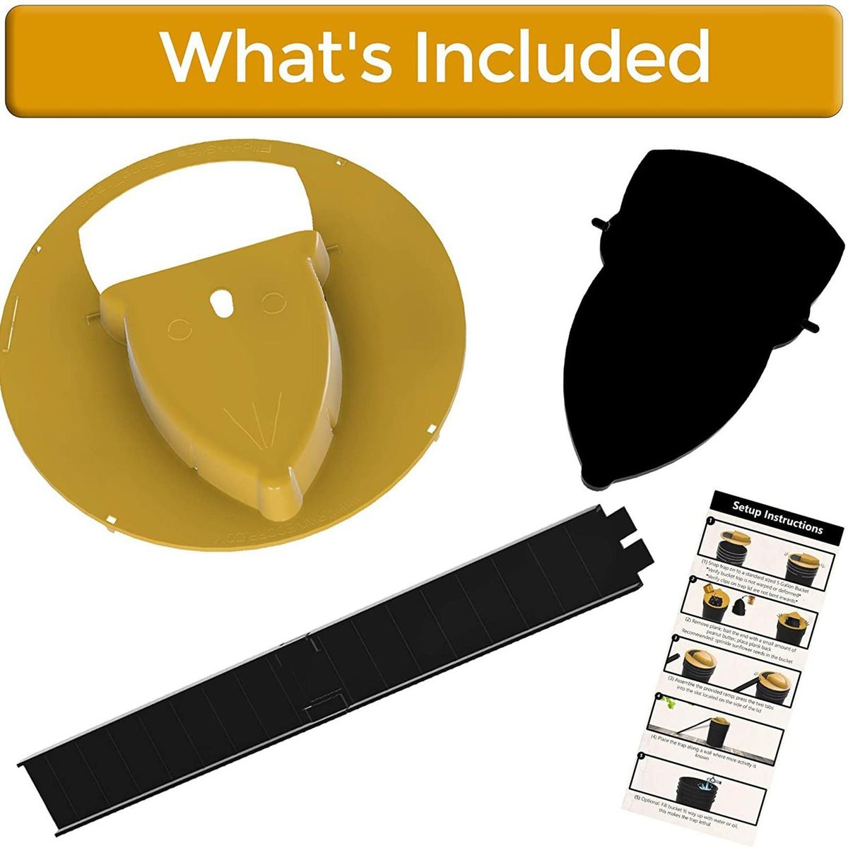 Reusable Plastic Smart Mouse Trap Flip N Slide Bucket Lid Mouse Rat Mouse trap Humane Or Lethal Trap Door Style Multi Catch