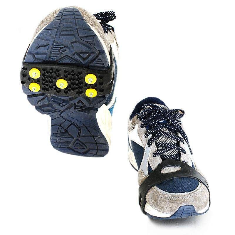 Outdoor 5 Studded Anti-slip Ice Grip Spike Winter Walking Sports Overshoes Shoes Cover
