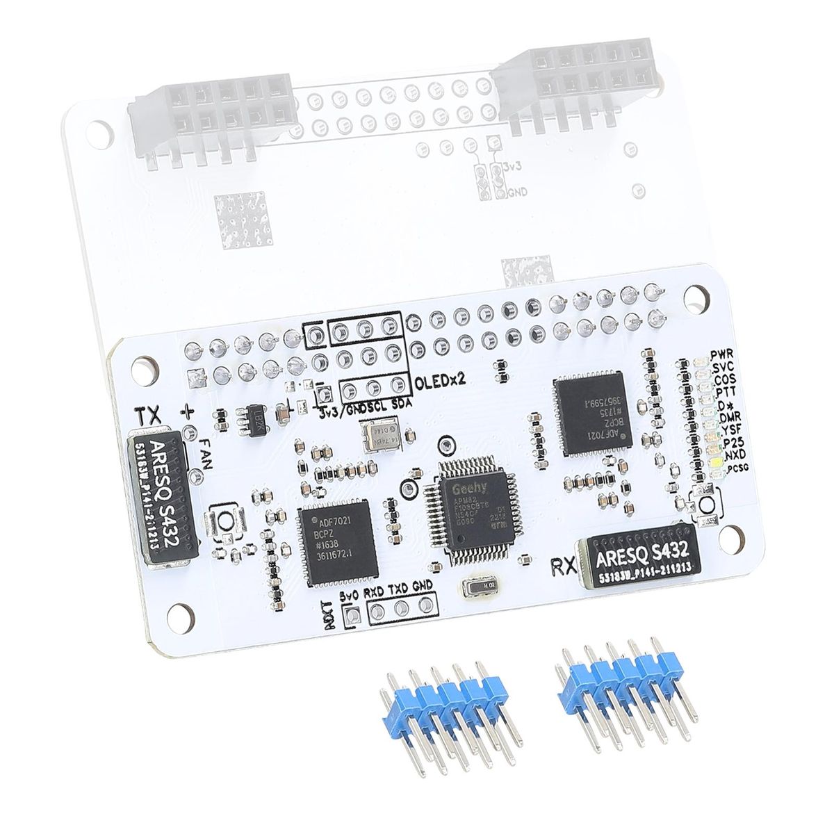 Raspberry Pi Duplex Board Hotspot Board Kit P25 DMR YSF for Raspberry pi MMDVM Mobilepower