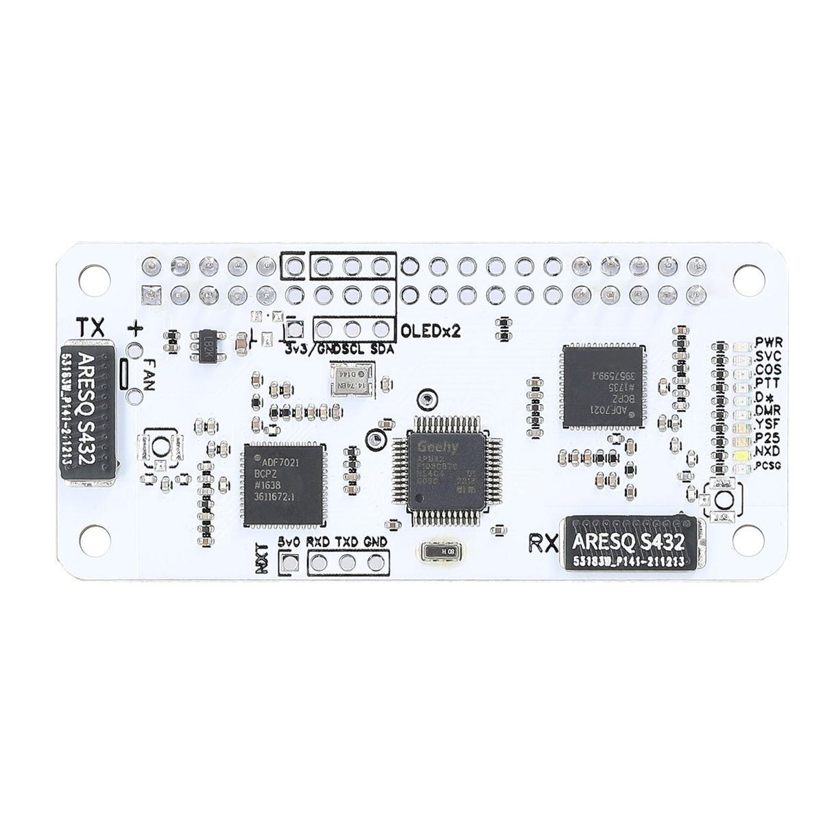 Raspberry Pi Duplex Board Hotspot Board Kit P25 DMR YSF for Raspberry pi MMDVM Mobilepower