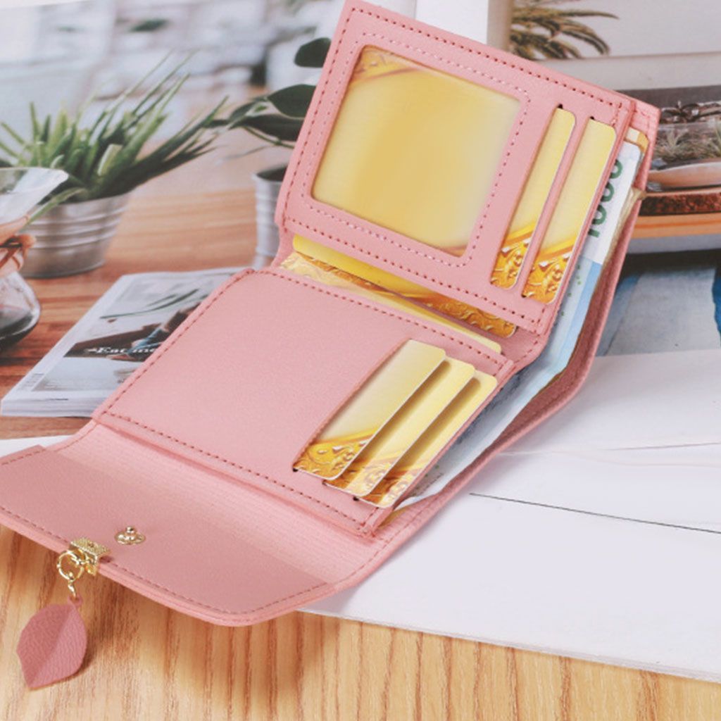 Lady Girl Small Coin Purse Ladies Wallet Card Holder Money Pink