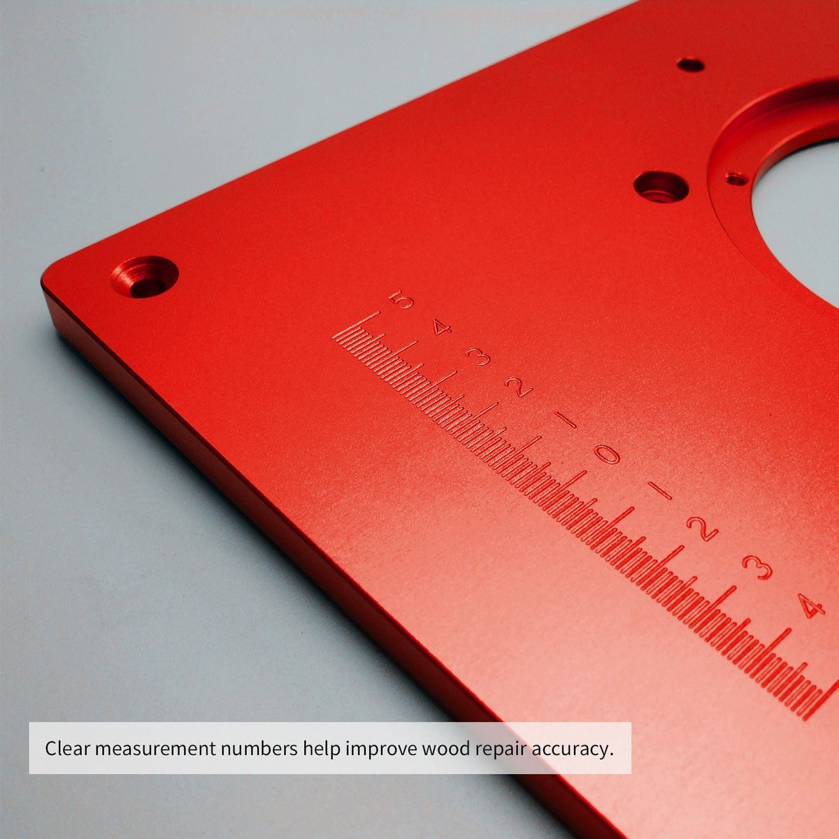 Universal Router Table Saw Insert Base Plate Kit Red Board