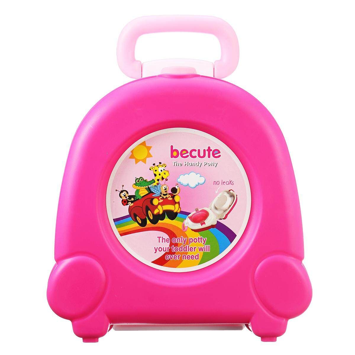 Portable Kids Children Baby Toddler Toilet Urinal Training Potty Trainer Seat Pink