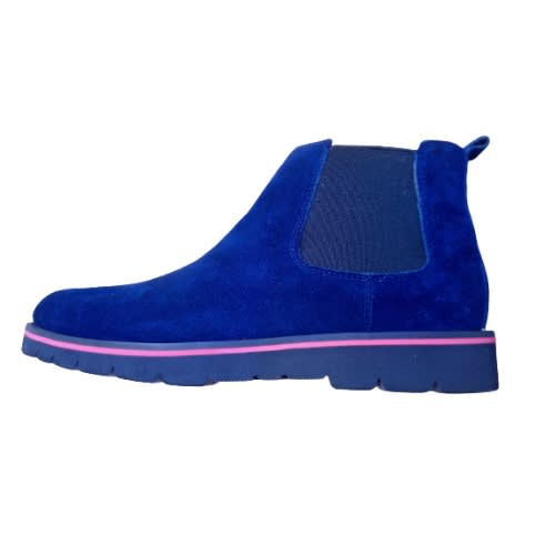 Dark Blue Suede Boot