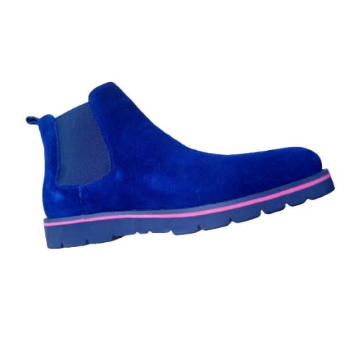 Dark Blue Suede Boot