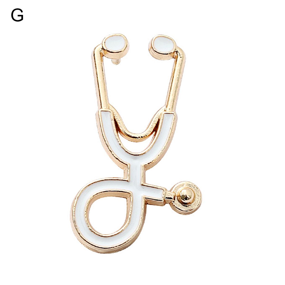 Lapel Pin Cartoon Stethoscope Smooth Edge Lapel Pin G