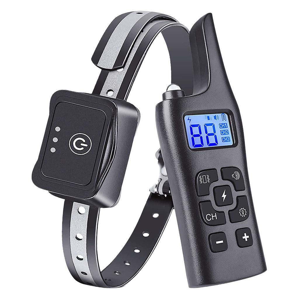 Rechargeable Dog Training Collar LCD Display Electric Shock Anti-