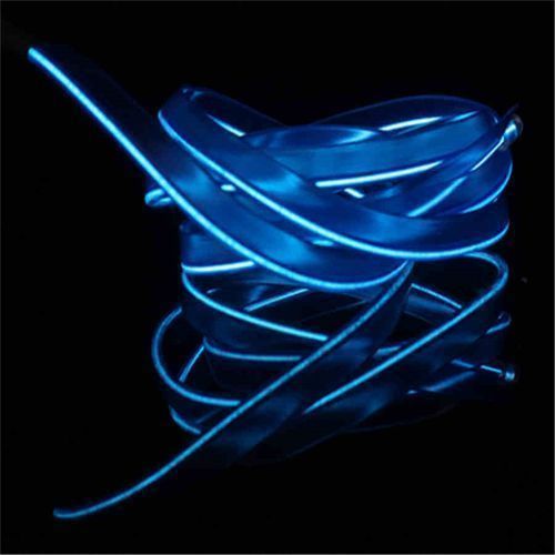 USB Neon EL Wire For Car Interior/Dashboard Bike Cosplay Festival Decoration LED (Blue)-2m