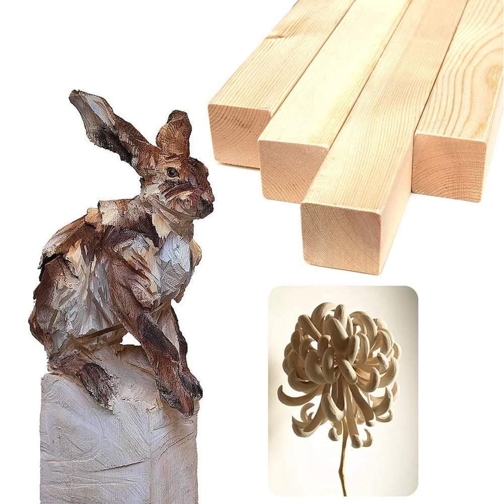 6Pcs Basswood Carving Blocks for Wood Beginners Carving