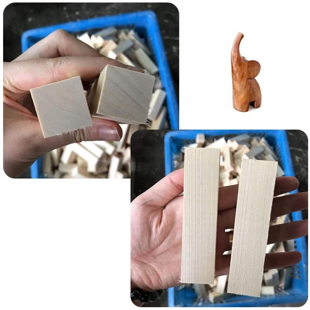 6Pcs Basswood Carving Blocks for Wood Beginners Carving
