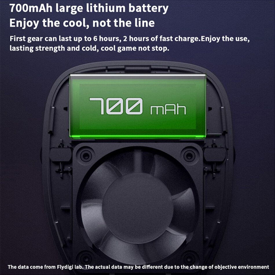 Portable Mobile Phone Cooling Universal USB Rechargeable 3 Speed Adjustable
