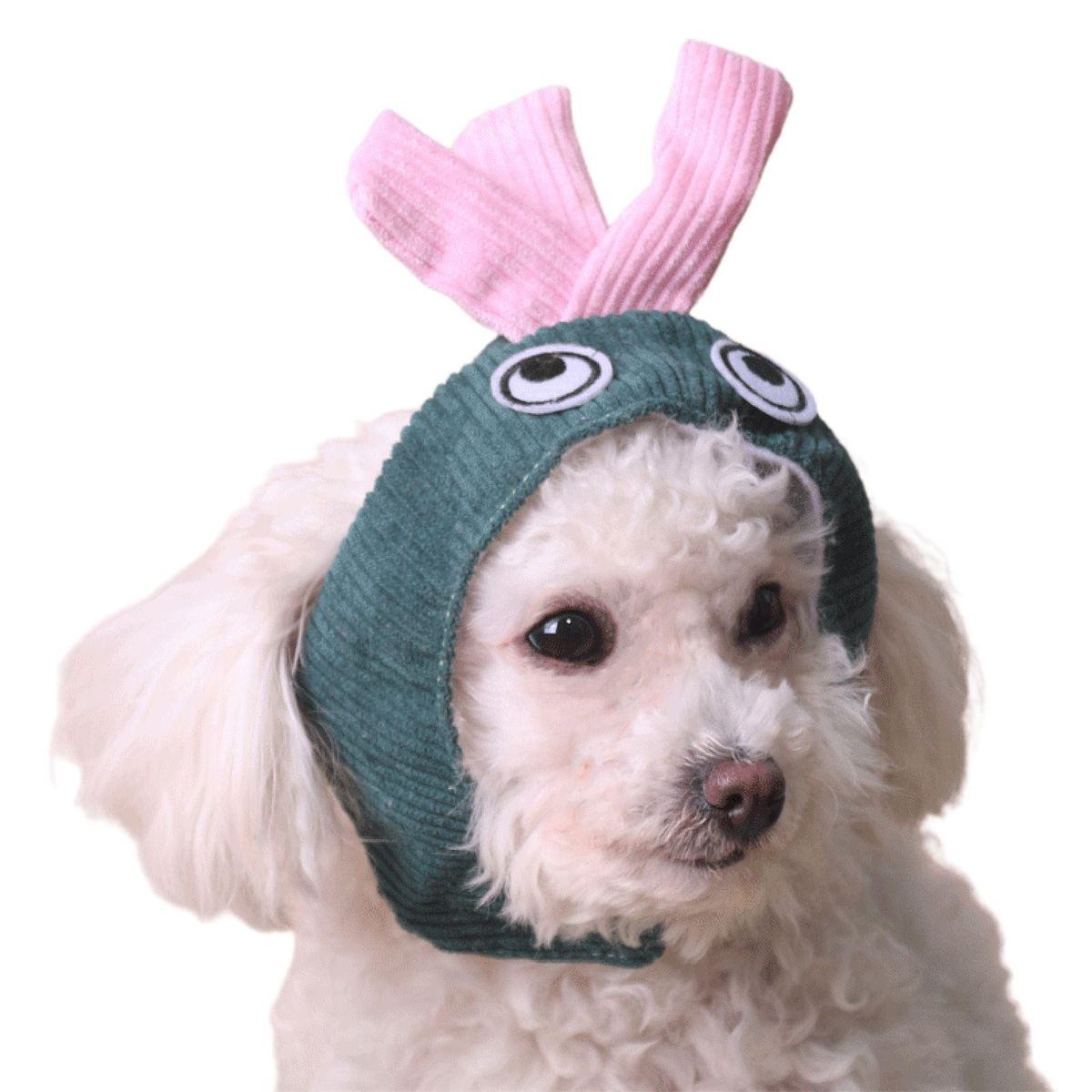 Pet Headgear Cute Puppy Dog Cat Headwear Green