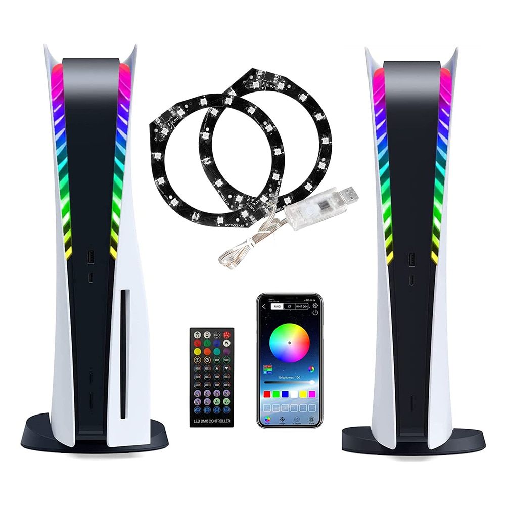 For PS5 Game Console Atmosphere Light RGB LED Light Strip