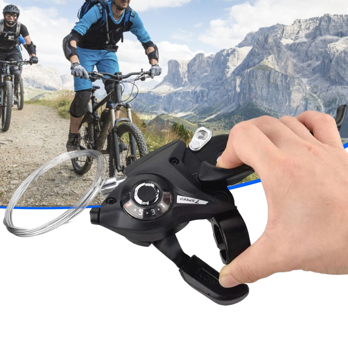Bike Gear Shifter Rust Resistant Trigger Shifter 7
