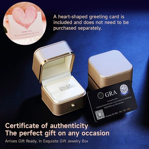 Diamond Earrings For Women Men, Gifts Wife Mom Girlfriend