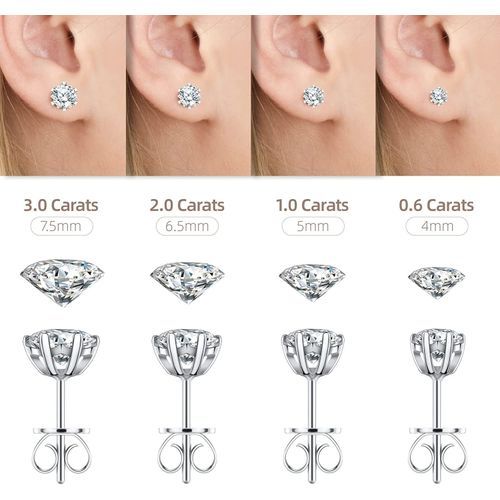 Diamond Earrings For Women Men, Gifts Wife Mom Girlfriend