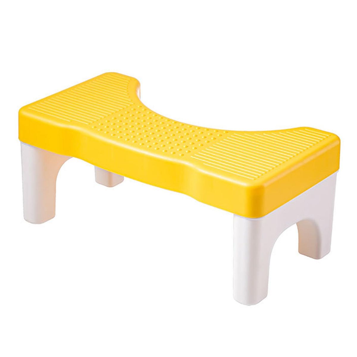 Children Toilet Footstool Squatease Portable Non-slip Toilet for Ages Yellow and White