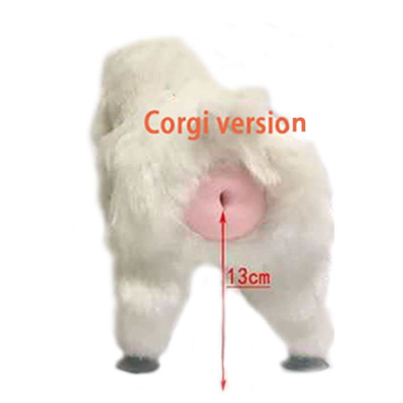 Dog Mating Toy  Ual Venting Companion Pet Male Estrus Vent Toy Auxiliary Sleep Plush Poodle Masturbator ​Oestrus Partner-Version For Corgi