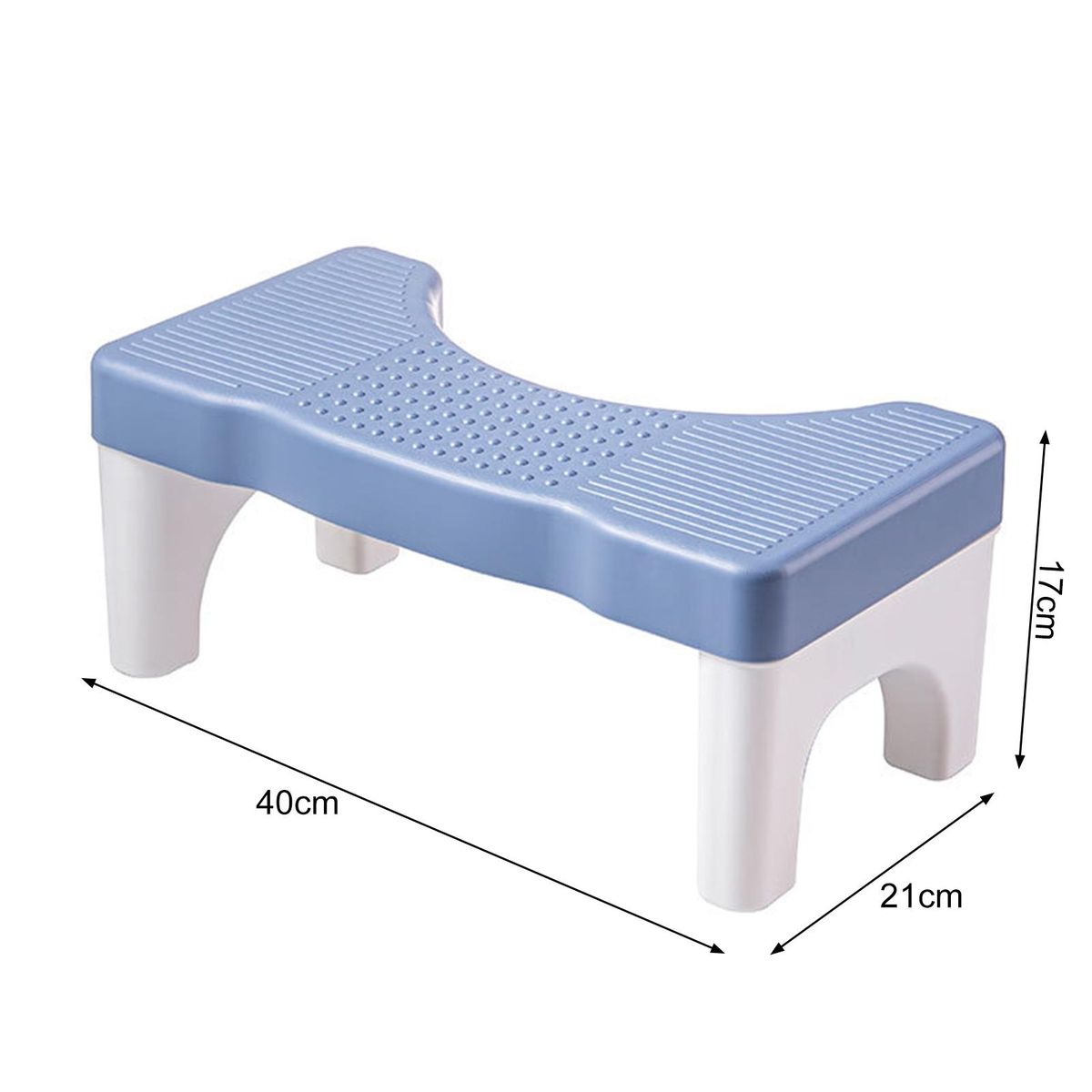 Children Toilet Footstool Squatease Portable Non-slip Toilet for Ages Blue White