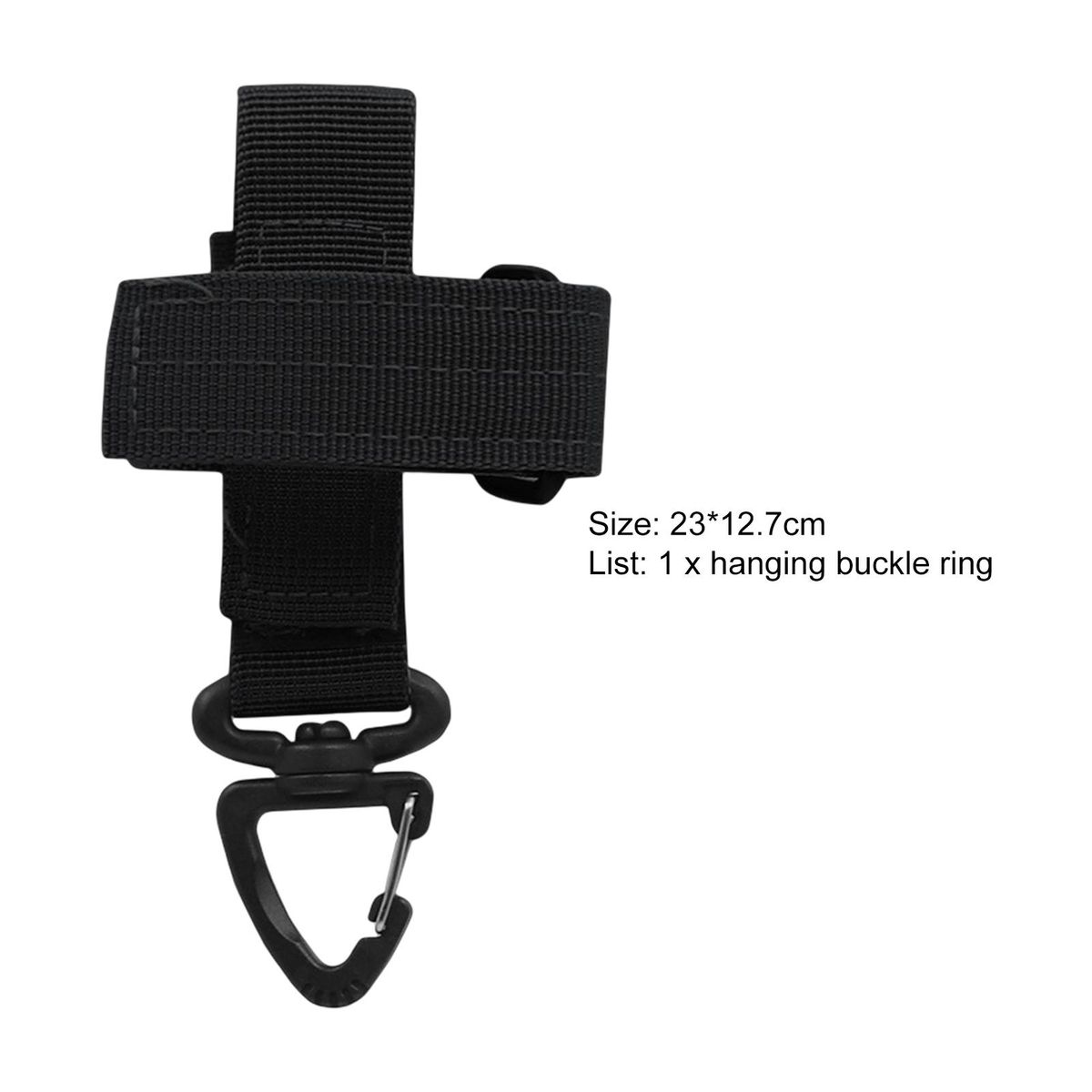 Backpack Hanging Hook Wide Application Waist Belt Hook Black