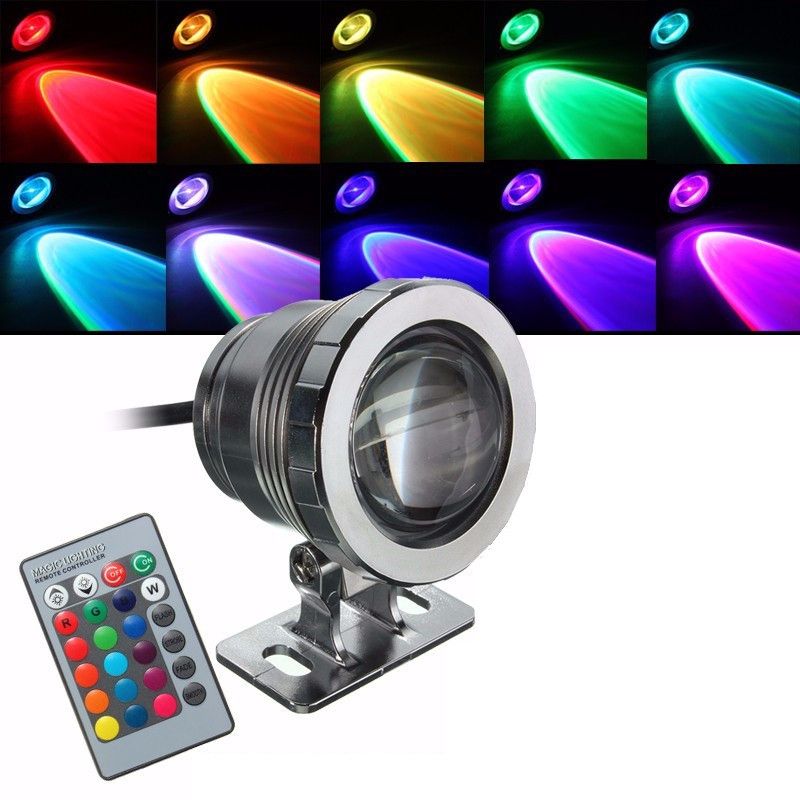 DC 12V Of AC 85-265V Waterproof IP68 5W RGB LED Light