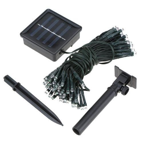 17m Blue Solar LED Fairy String Lights 100LEDs, Choice Of