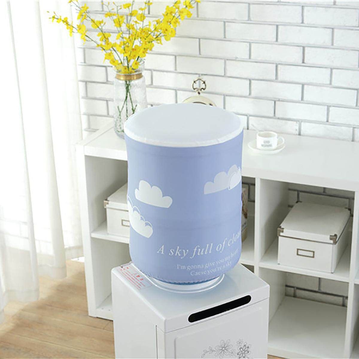 Water Dispenser Bucket Cover Barrel Dustproof Protect Case Home Office Decor Light Blue