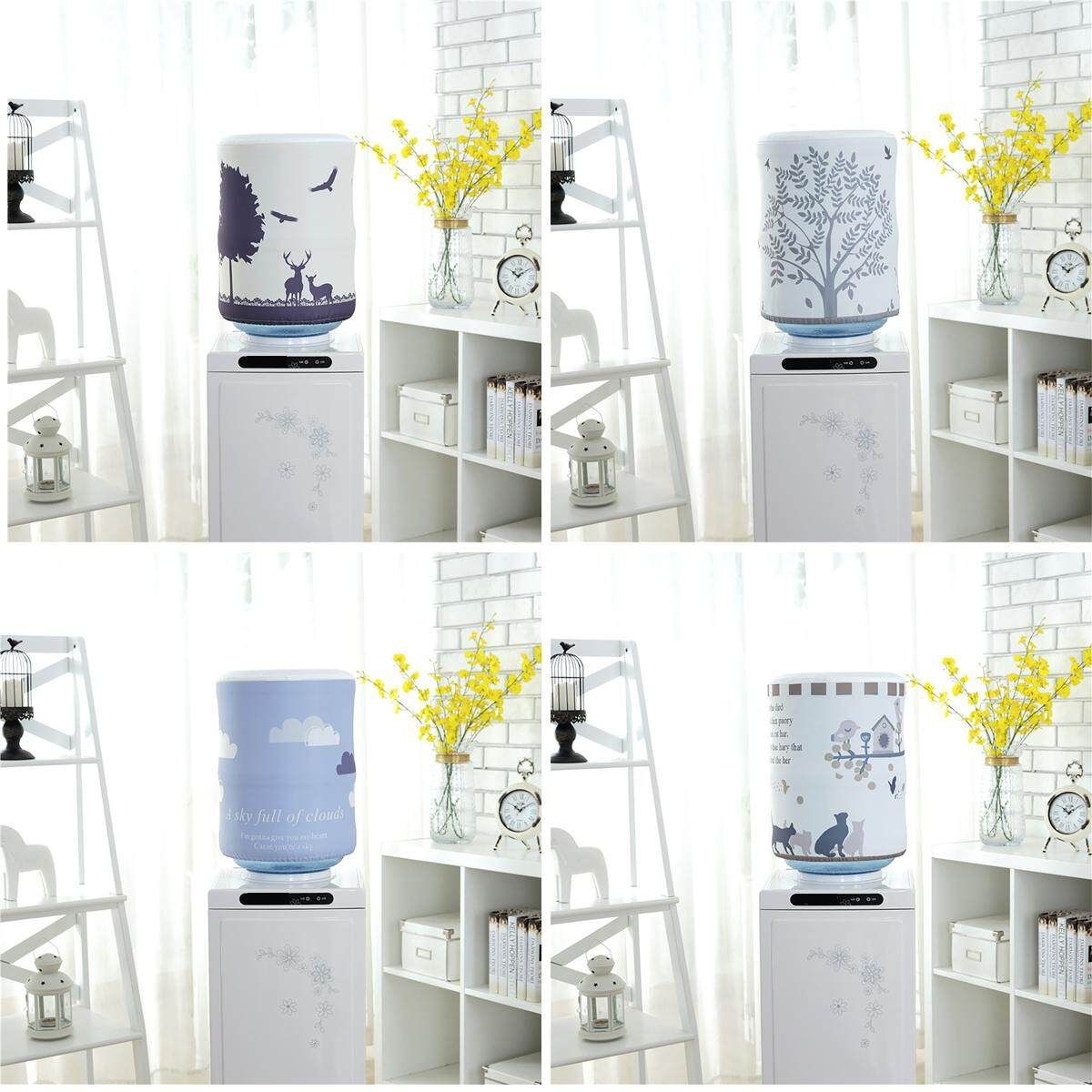 Water Dispenser Bucket Cover Barrel Dustproof Protect Case Home Office Decor Light Blue