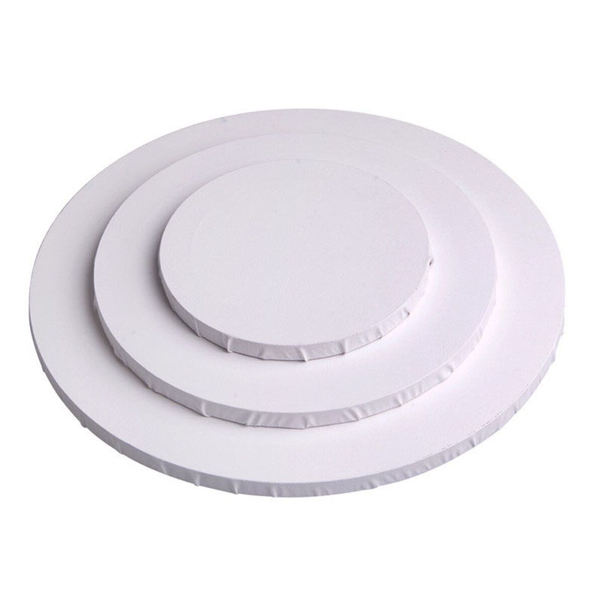 20/30/40cm Blank Round Canvas Board Art Artist Oil Acrylic Primed Wooden Frame Tool 30CM