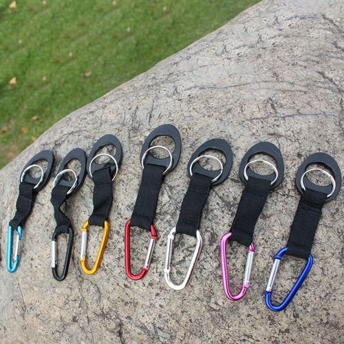Silicone Mineral Water Bottle Buckle Carabiner Rubber