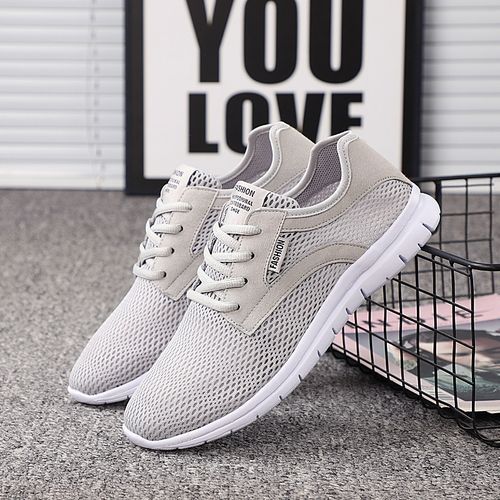 Big Size Mens Casual Shoes Outdoor Shoes-Grey