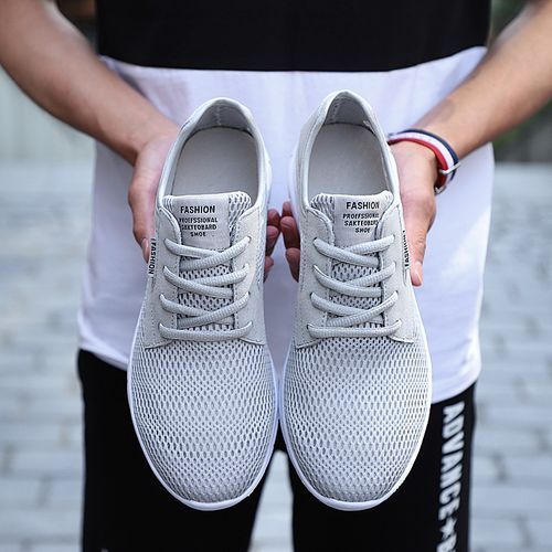 Big Size Mens Casual Shoes Outdoor Shoes-Grey