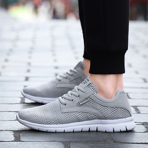 Big Size Mens Casual Shoes Outdoor Shoes-Grey