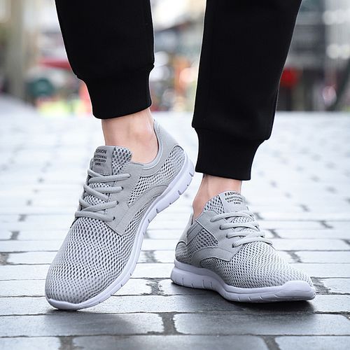 Big Size Mens Casual Shoes Outdoor Shoes-Grey