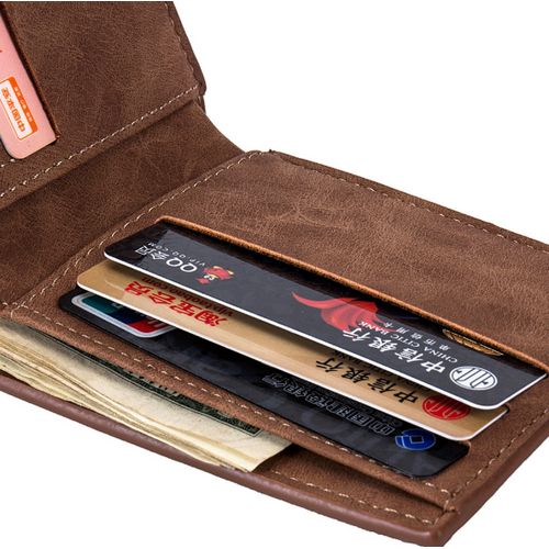Men Leather Wallets -Brown