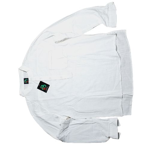 Men Casual Summer Linen Long Sleeves Shirts - White
