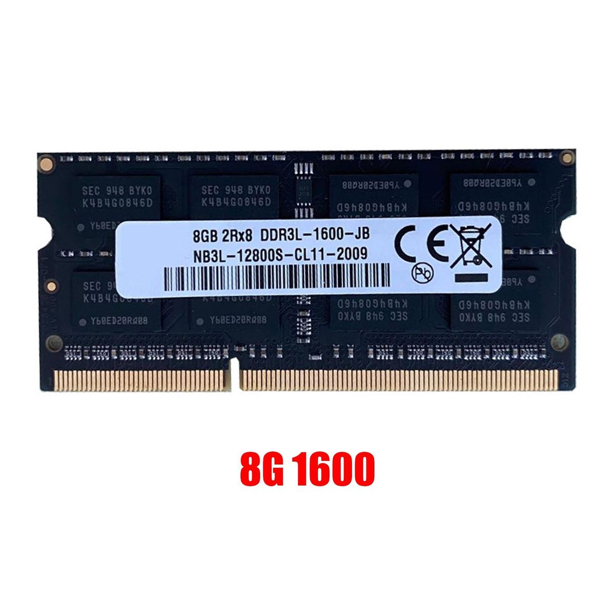 DDR3 8GB Laptop Ram Memory 1600Mhz PC3-12800 135V 204 Pins SODIMM Support Dual Channel for AMD Laptop Memory